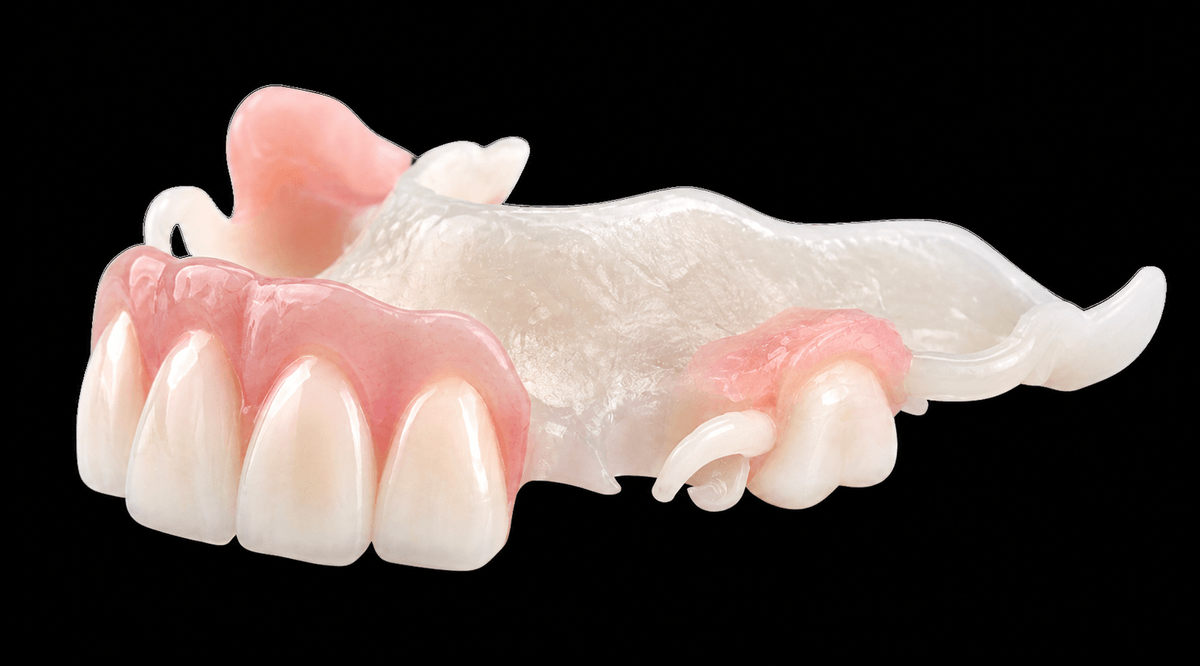 Prothèse partielle conçue pour s&rsquo;ajuster à côté des dents naturelles
